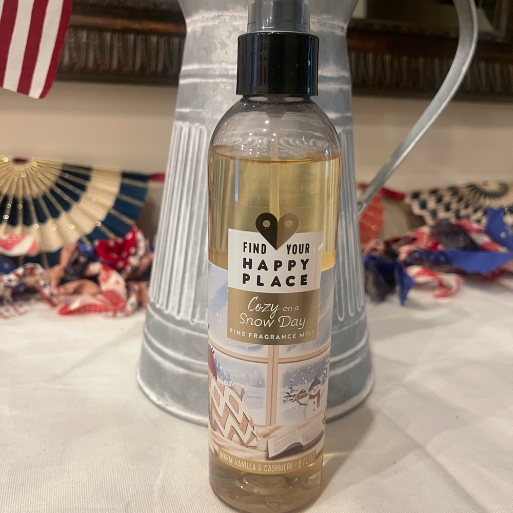 Find your Happy Place Cozy on a Snow Day Fragrance Perfume Mist Spray